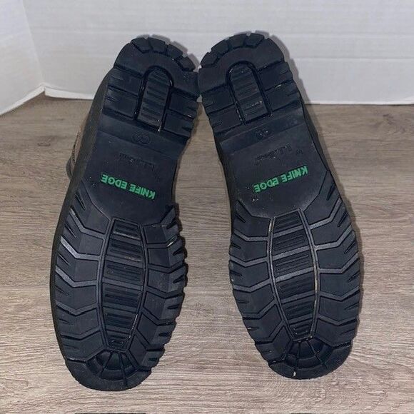 LL Bean Womens Leather Ankle Hiking Boots VTG Size 9 Knife Edge Brown U121 - Picture 5 of 6